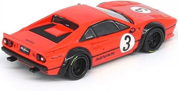 INNO64 1:64 Scale Diecast Ferrari 308 GLB #3 LBWK - Liberty Walk, Red