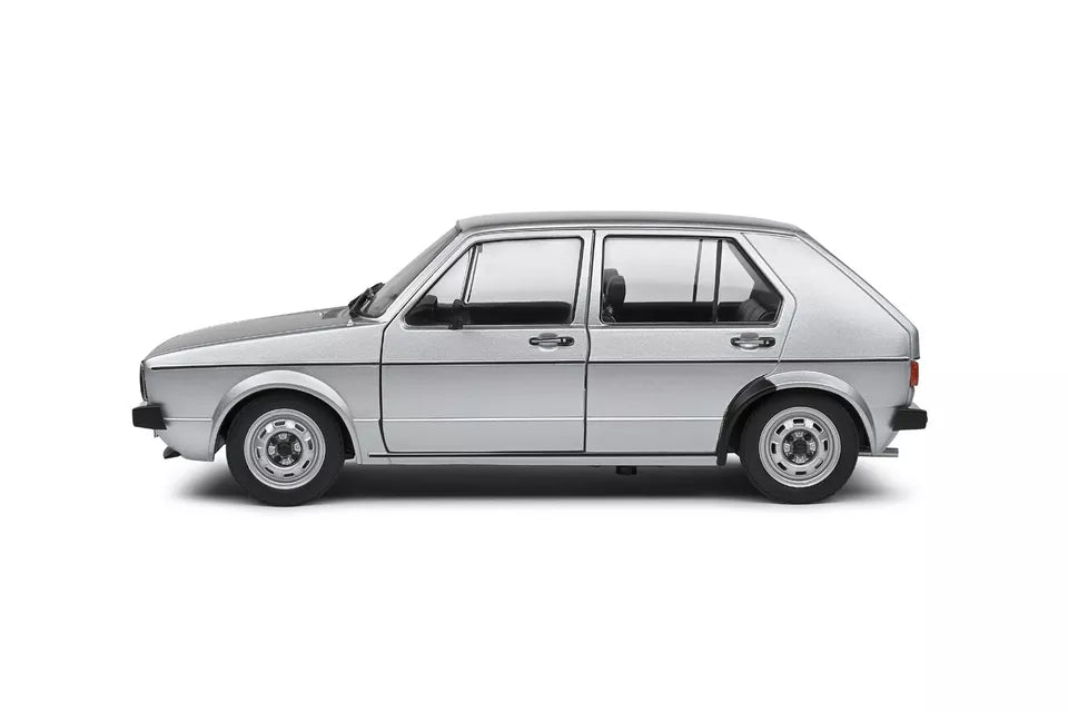 SOLIDO 1:18 Diecast, 1983 VOLKSWAGEN GOLF L, Gris Metal (Silver) - S1800214