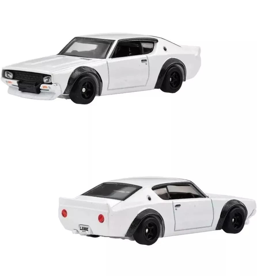 Hot Wheels Premium Nissan Skyline Diorama Set HT/2000GT-X C210 LBWK 2000GT-R