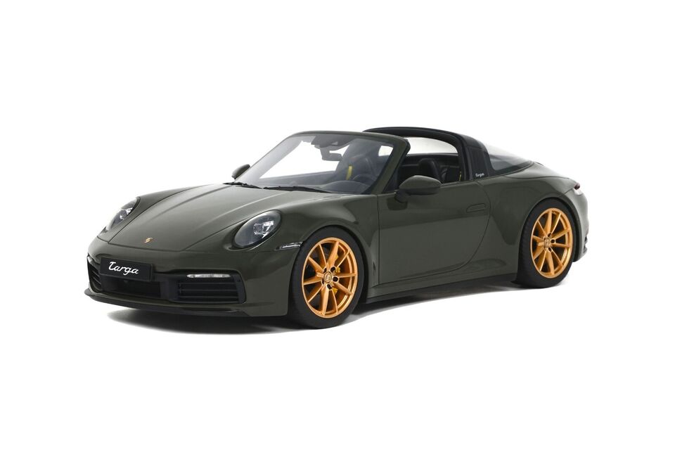 GT Spirit 1:18 Scale Resin Model - Porsche 911 (922) Targa 4S, Green - GT438