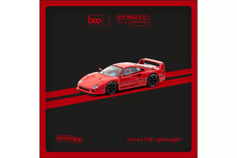 TARMAC WORKS 1:64 - Ferrari F40 Lightweight - RED - T64R-076-RE