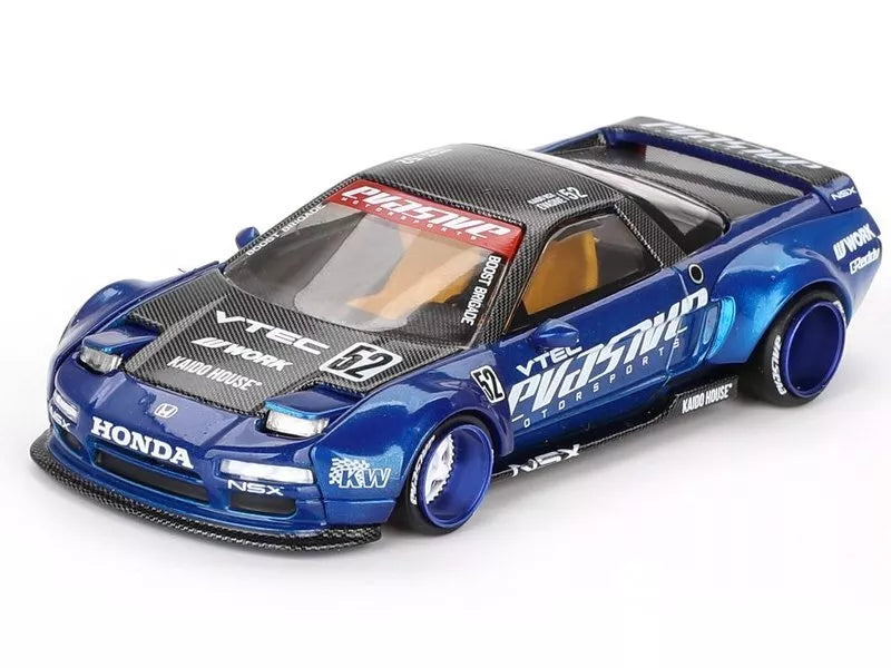 Mini GT Kaido House 1:64 Honda NSX Evasive V2, Blue - KHMG137