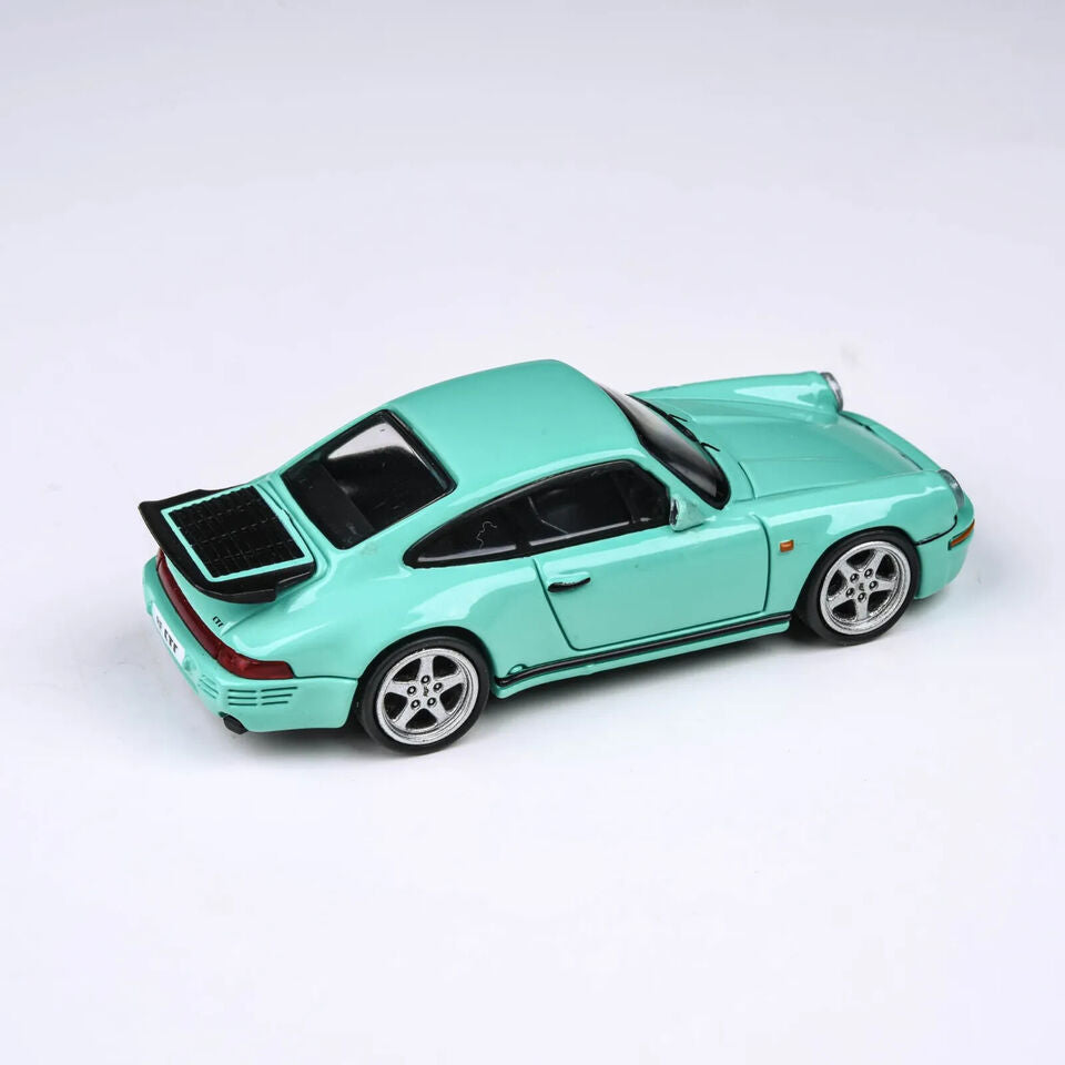 PARA64 87 RUF (Porsche) Mint Green CTR Yellowbird RHD 1:64 Diecast Car PA-55293