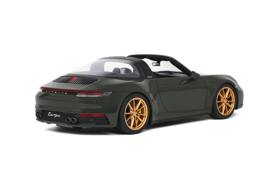 GT Spirit 1:18 Scale Resin Model - Porsche 911 (922) Targa 4S, Green - GT438