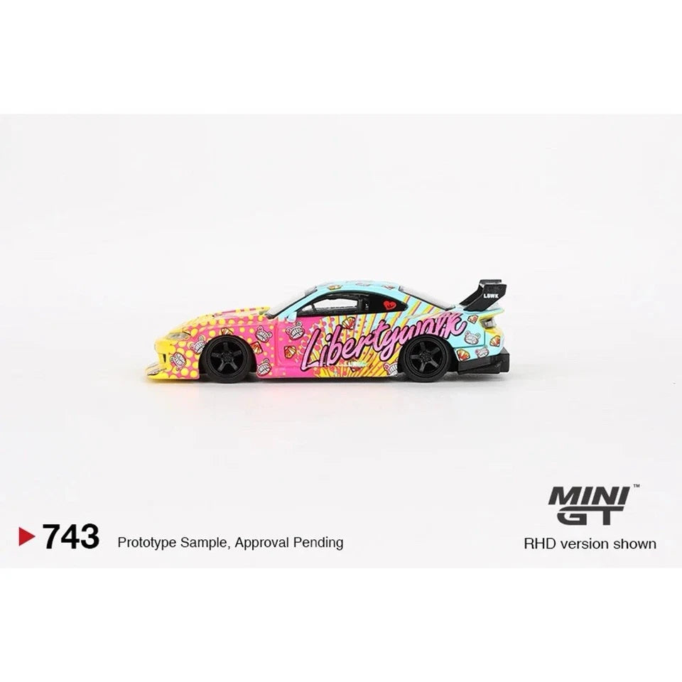 Mini GT 1:64 Diecast - Nissan Silvia (S15) LB-Super Silhouette, LBWK Kuma (RHD) - MGT00743-R
