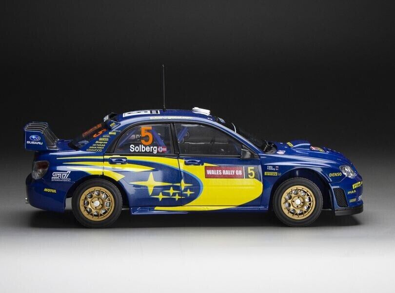 Sunstar 1:18 Subaru Impreza WRC06 #5 Solberg/Mills Wales Rally GB 2006 - 5580