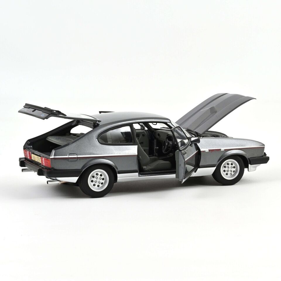 NoRev 1:18 Diecast Model Car, Ford Capri Mk3 2.8 Injection RHD 1981 Grey