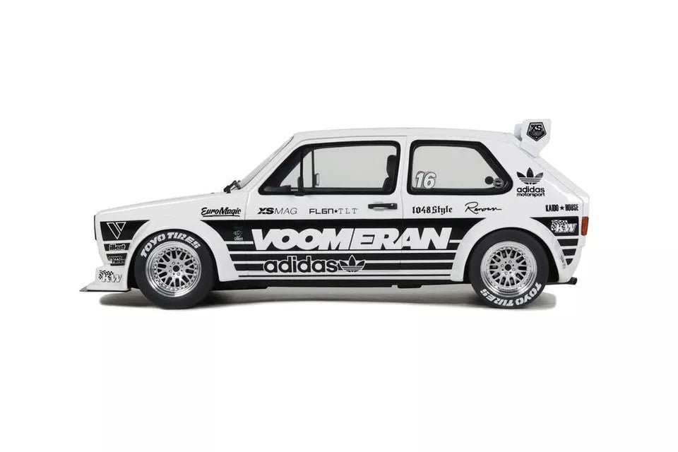 OTTO 1:18 Scale Resin Model Car - 1:18 VW Volkswagen Golf Mk1 GTI VOOMERAN, WHITE - OT1061