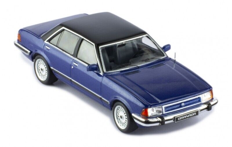IXO 1:43 Scale Diecast Model Car - 1982 Ford Granada Mk2 2.8 GL in Blue