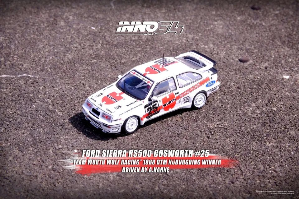 INNO64 1:64 Scale Diecast - FORD SIERRA RS500 Cosworth 1989 DTM Nurburgring Winner