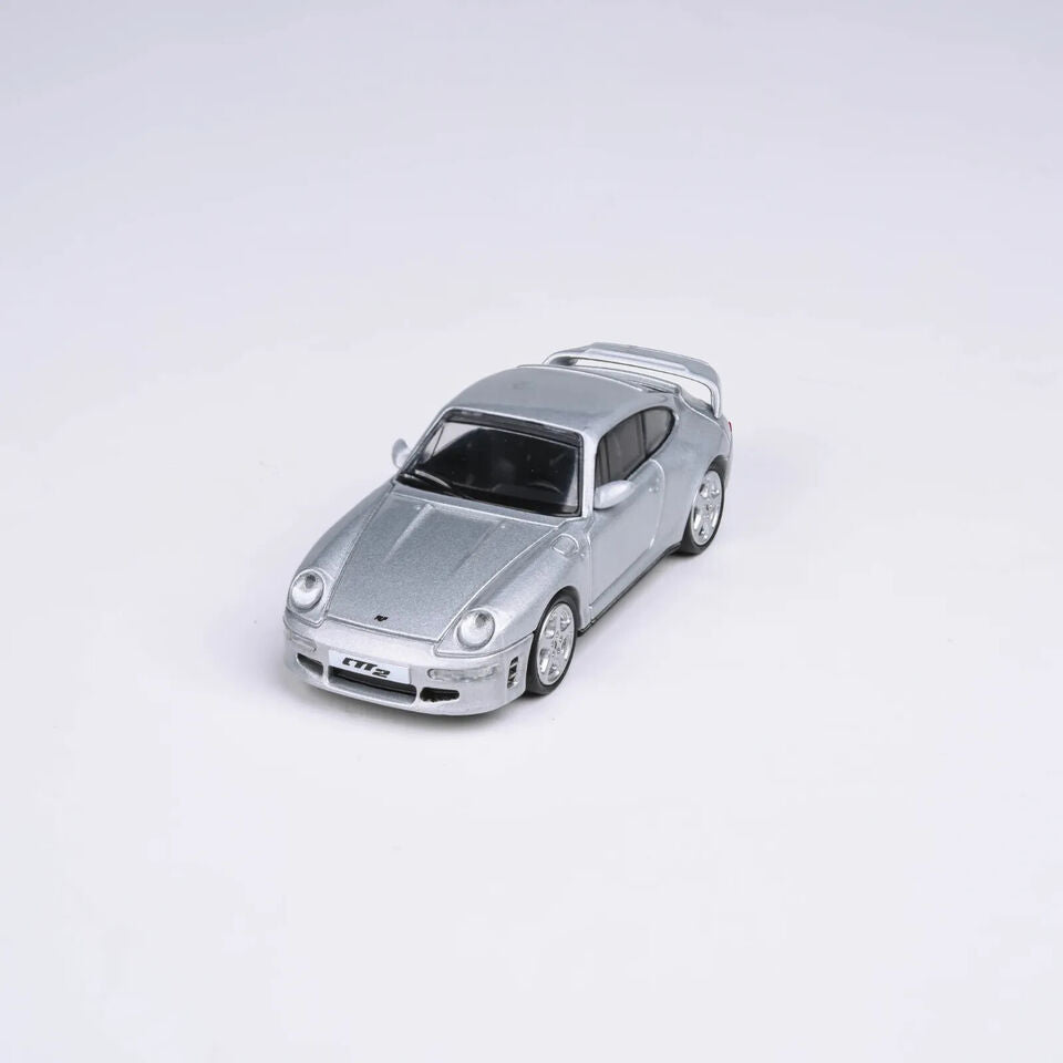 PARA64 1:64 Scale PORSCHE CTR2 RUF SILVER DIECAST CAR MODEL