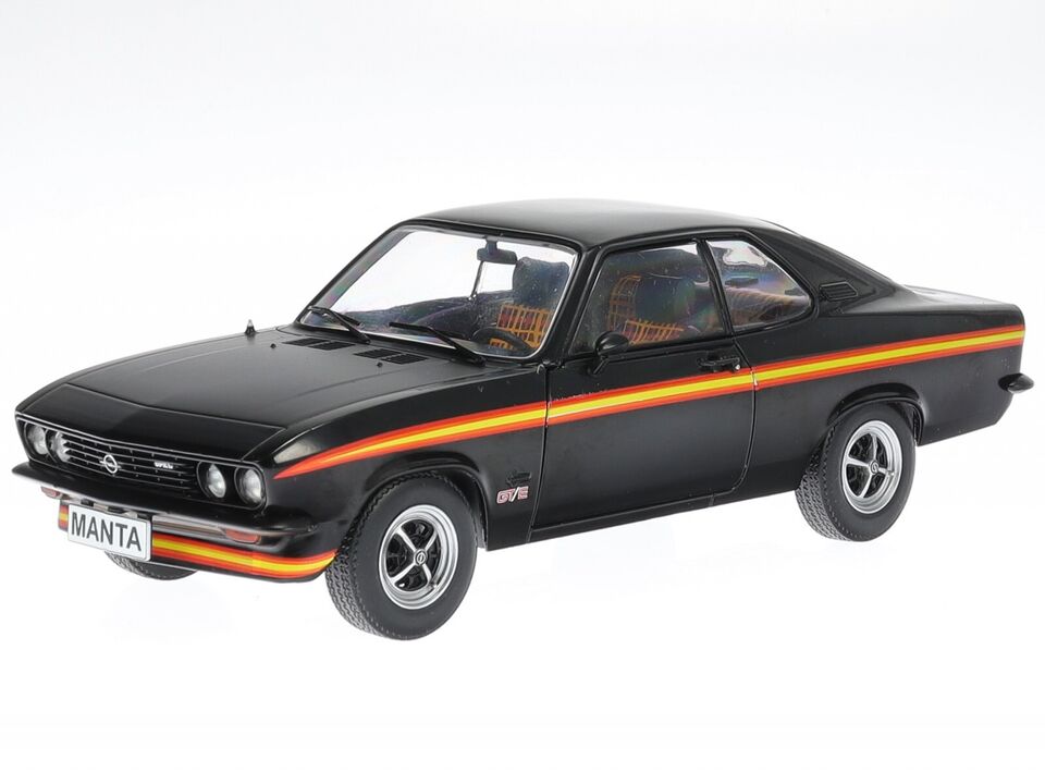 Whitebox 1:24 Scale Diecast Model Car - Opel Manta A GT/E Black Magic in Black