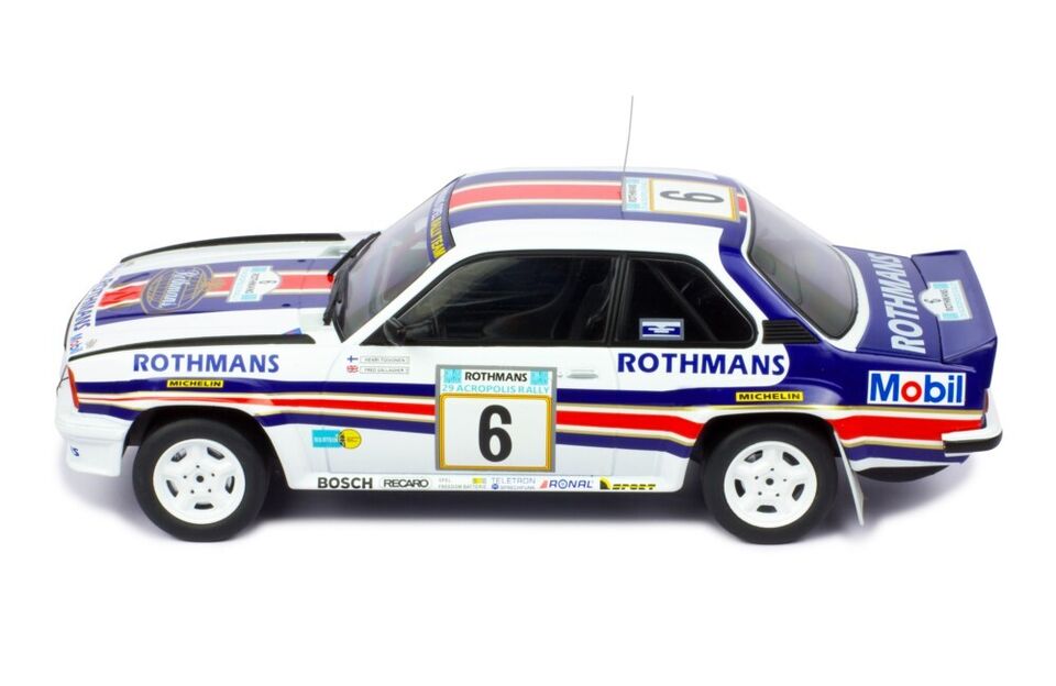 IXO 1:18 Opel Ascona 400 Rothmans Rally Acropolis 1982 #6 H.TOIVONEN-F.GALLAGHER