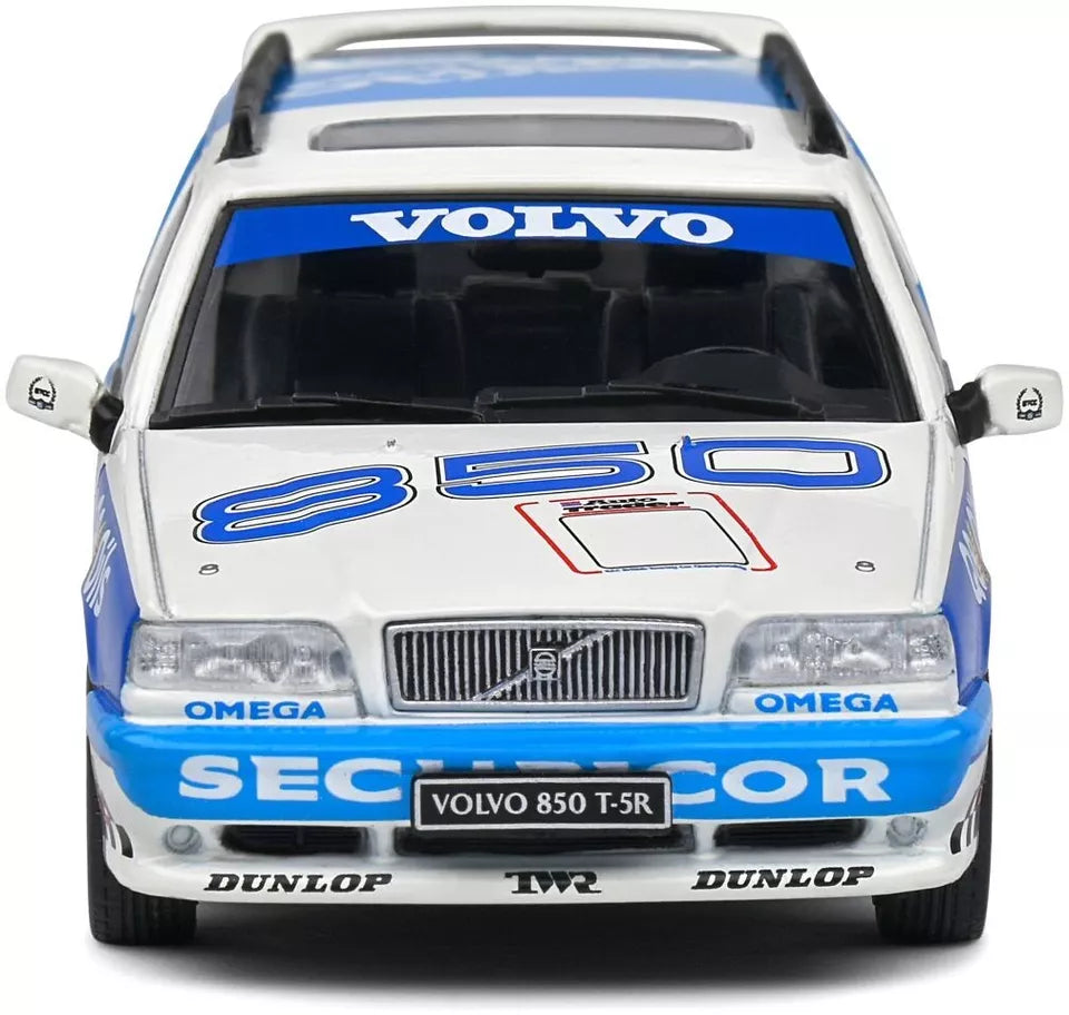 SOLIDO 1:43 Diecast, Volvo 850 T-5R 2.3i 20v Turbo Tribute, White/Blue - S4310604