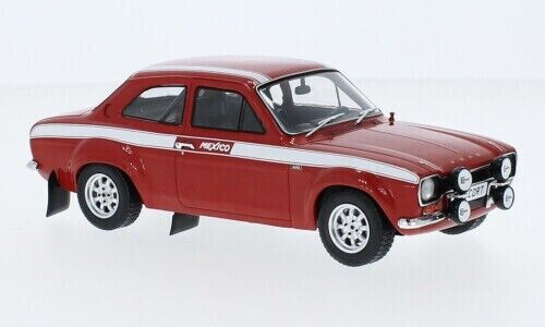 Whitebox 1:24 Scale Diecast Model Car - 1970 Ford Escort Mk1 RS 1600 Mexico - Red