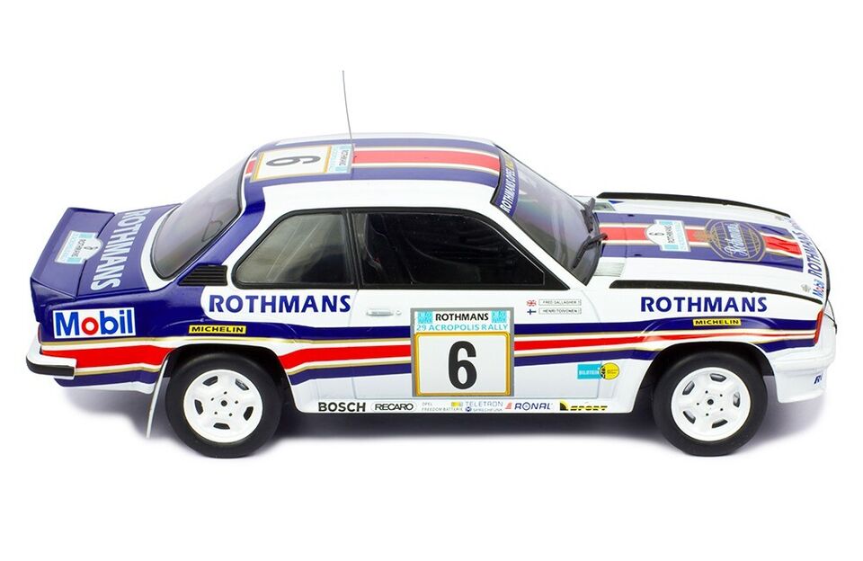 IXO 1:18 Opel Ascona 400 Rothmans Rally Acropolis 1982 #6 H.TOIVONEN-F.GALLAGHER