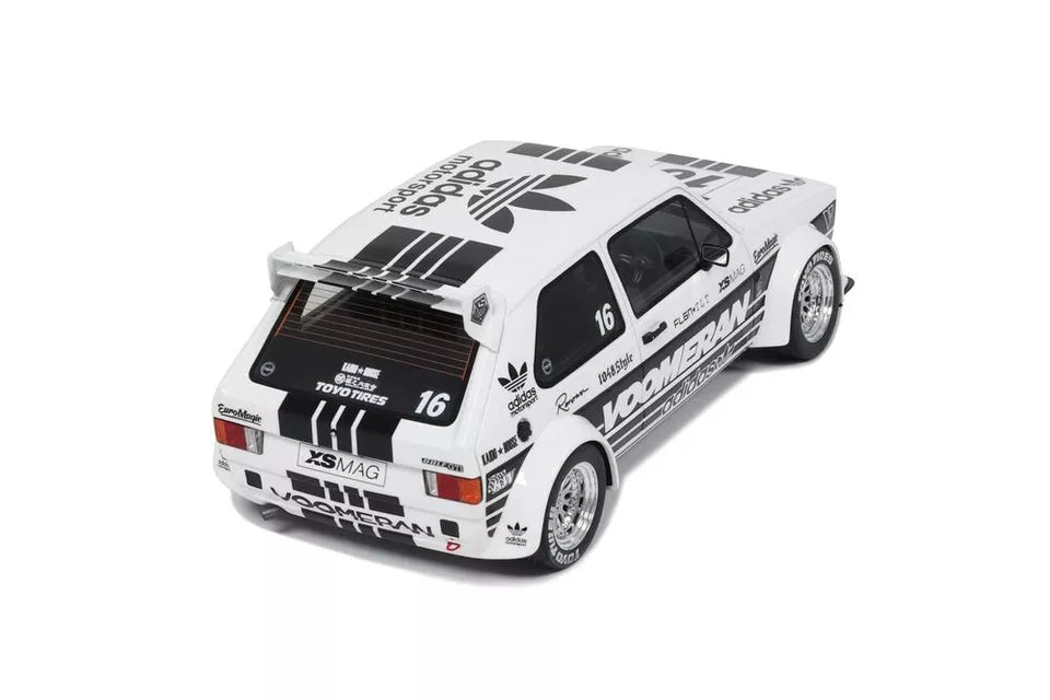 OTTO 1:18 Scale Resin Model Car - 1:18 VW Volkswagen Golf Mk1 GTI VOOMERAN, WHITE - OT1061