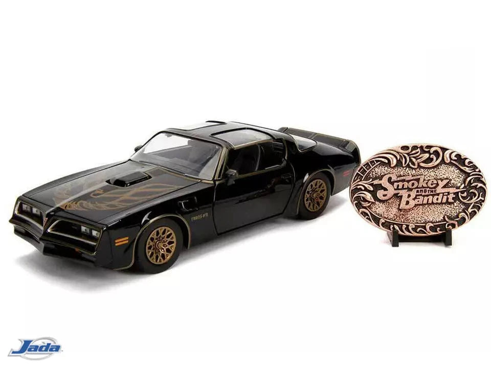 Jada 30998 1:24 Diecast, 1977 Pontiac Firebird – Smokey and the Bandit with Buckle