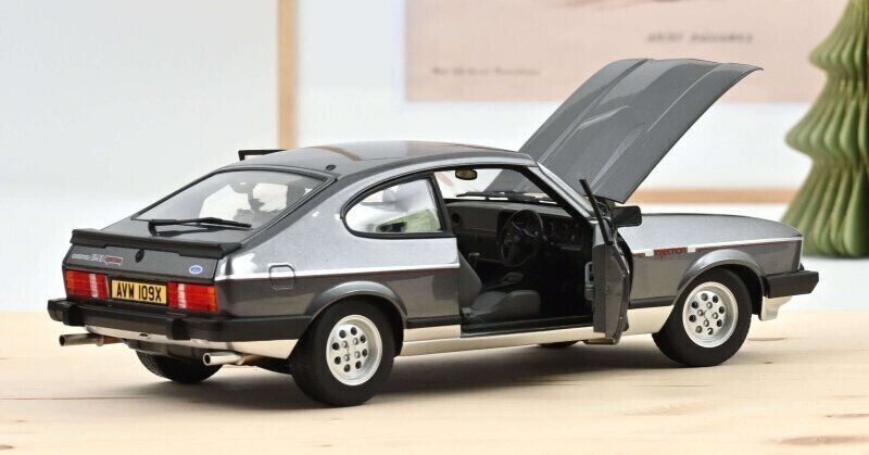 NoRev 1:18 Diecast Model Car, Ford Capri Mk3 2.8 Injection RHD 1981 Grey