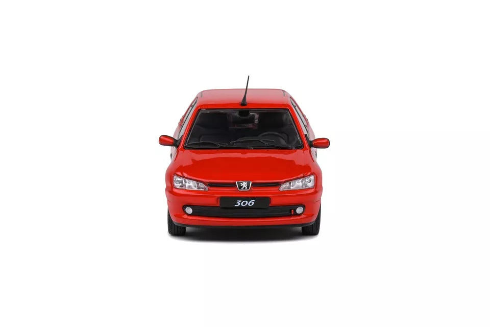 SOLIDO 1:43 Diecast - 2002 Peugeot 306 S16, Vallelunga Red - S4311403