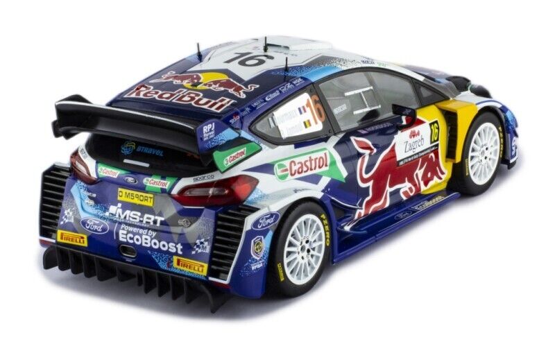 IXO 1:18 FORD FIESTA WRC #16 A.FOURMAUX - R.JAMOUL RALLY CROATIA 2021