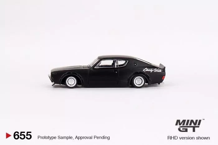 Mini GT 1:64 Diecast - Nissan Skyline Kenmeri Liberty Walk, Black RHD - MGT00655-R
