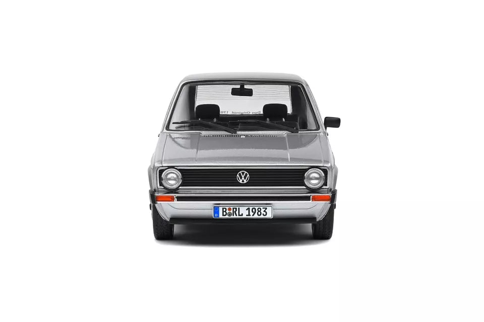SOLIDO 1:18 Diecast, 1983 VOLKSWAGEN GOLF L, Gris Metal (Silver) - S1800214