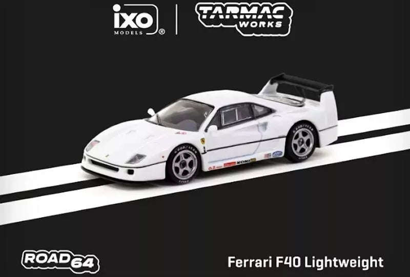 TARMAC WORKS 1:64 - Ferrari F40 Lightweight - White - T64R-076-WH