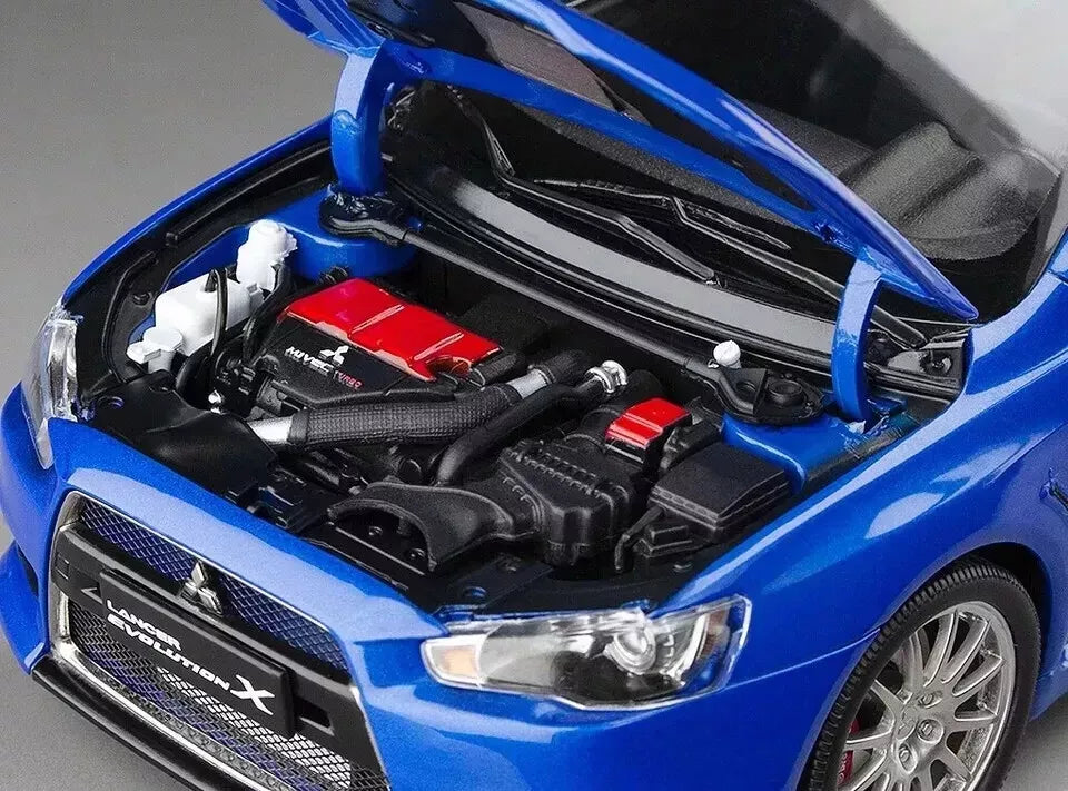 Sunstar 1:18 2018 Mitsubishi Lancer Evolution X - Blue Metallic, 5823