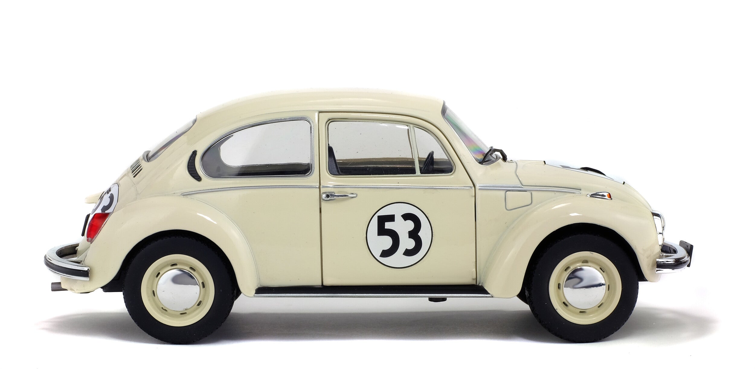 Solido 1:18 Diecast - 1975 VW Beetle 1303, Herbie Racer 53, White - S1800505