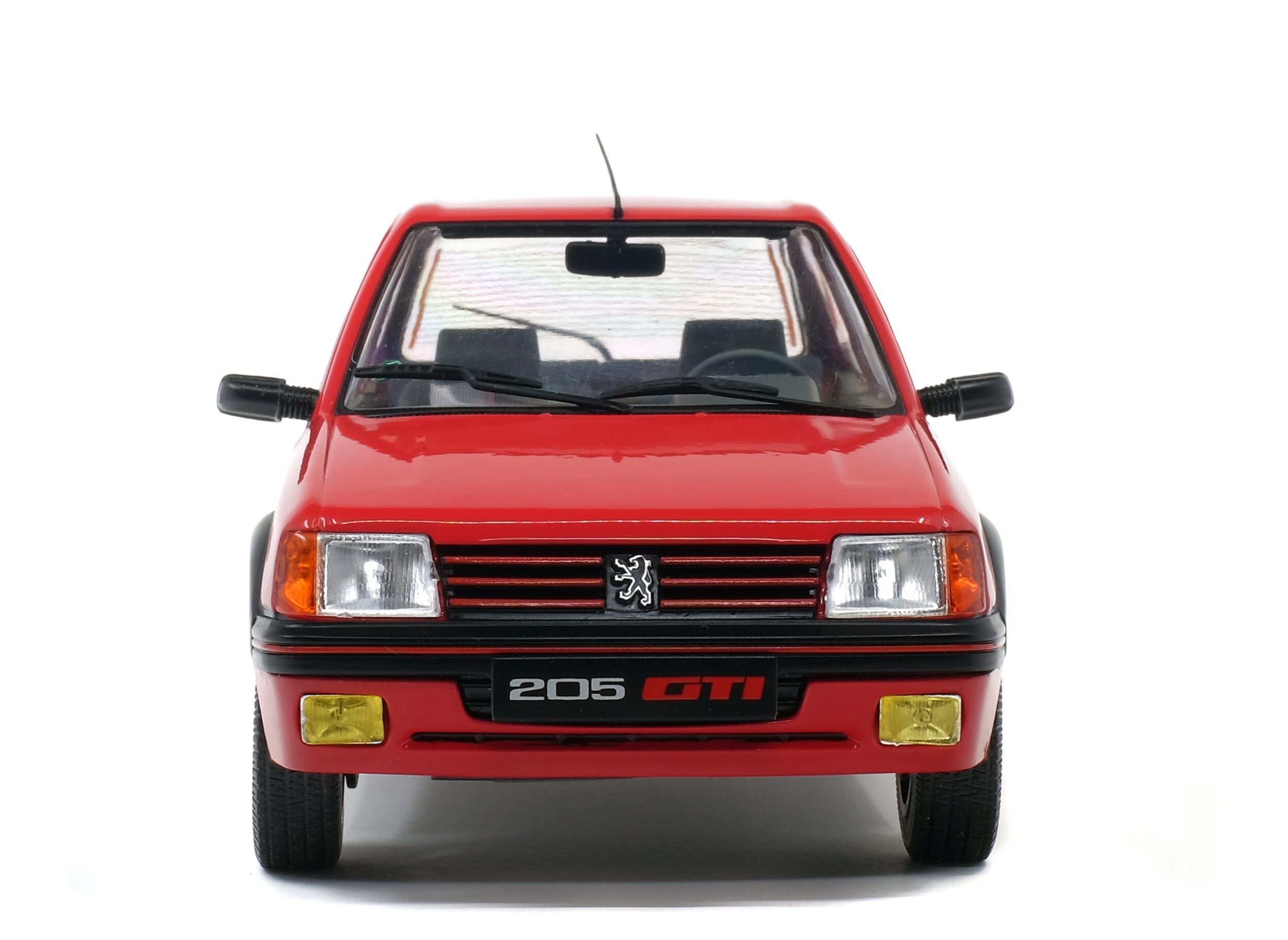 SOLIDO 1:18 Scale Diecast Model Car, 1988 Peugeot 205 1.9 GTi in Red