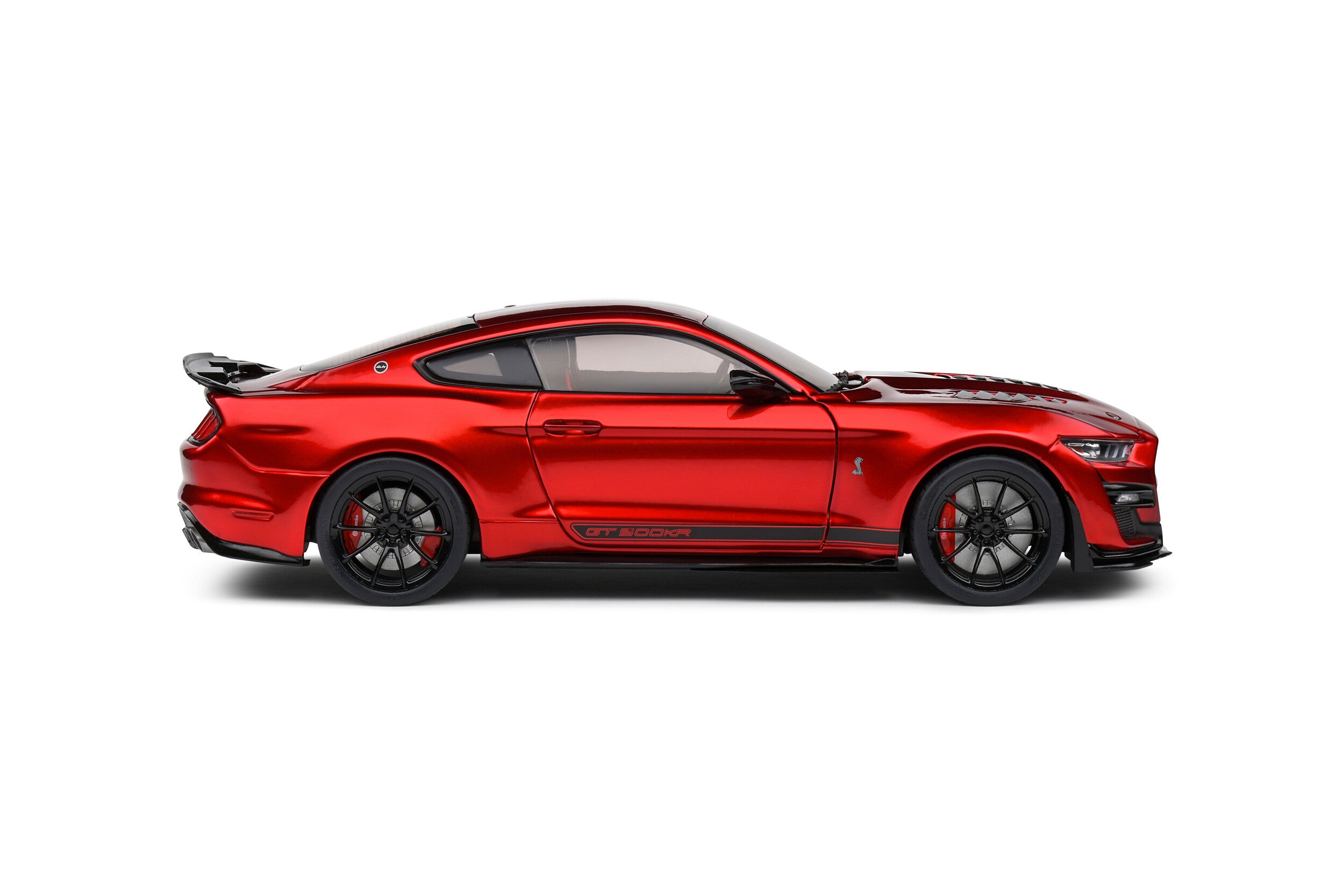 Solido 1:18 Diecast - 2023 Ford Mustang Shelby GT500KR, Red with Black Stripes - S1805914