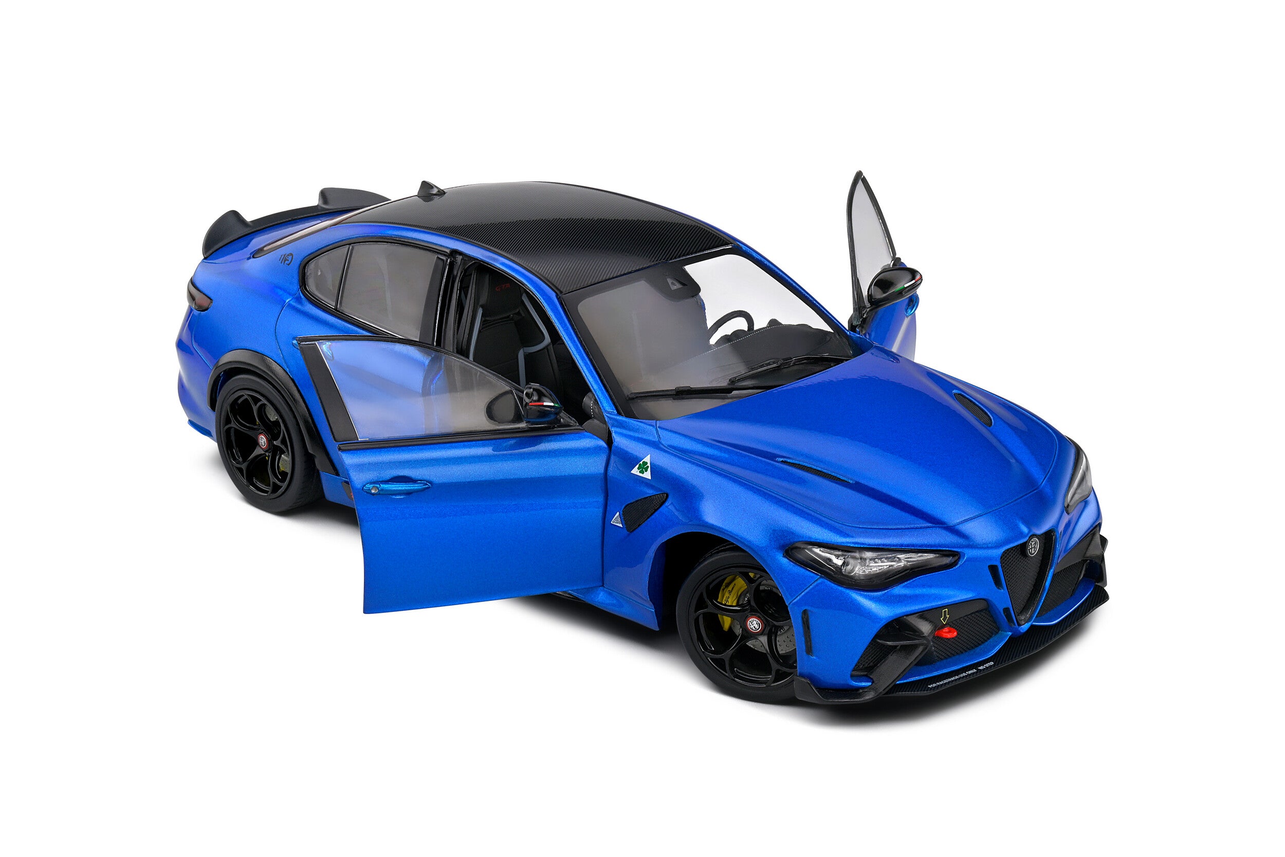 Solido 1:18 Diecast Model Car - 2022 Alfa Romeo Giulia GTA - Annodised Blue - S1806906