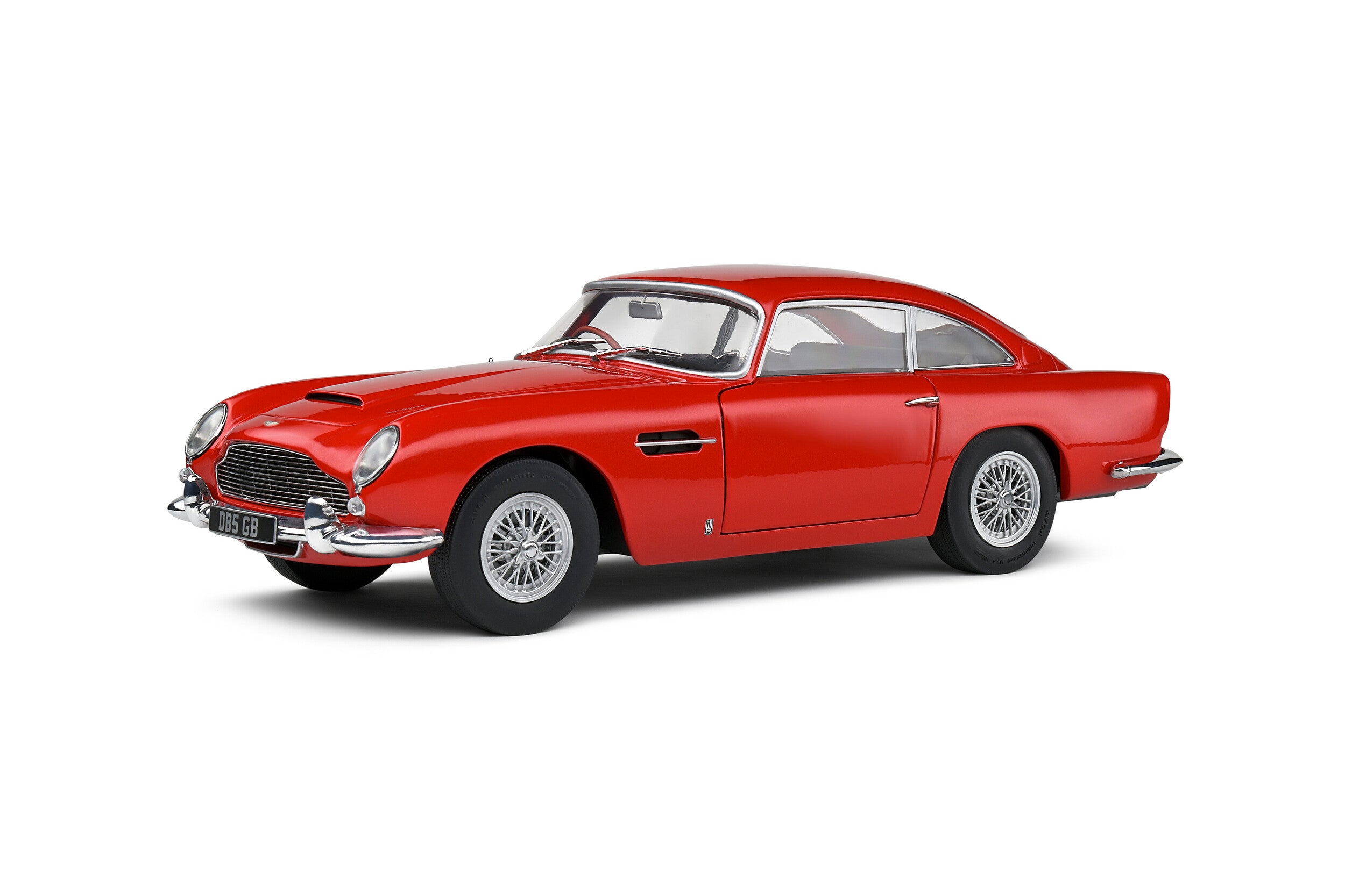 SOLIDO 1:18 Diecast - 1964 Aston Martin DB5, Metallic Red - 1807103