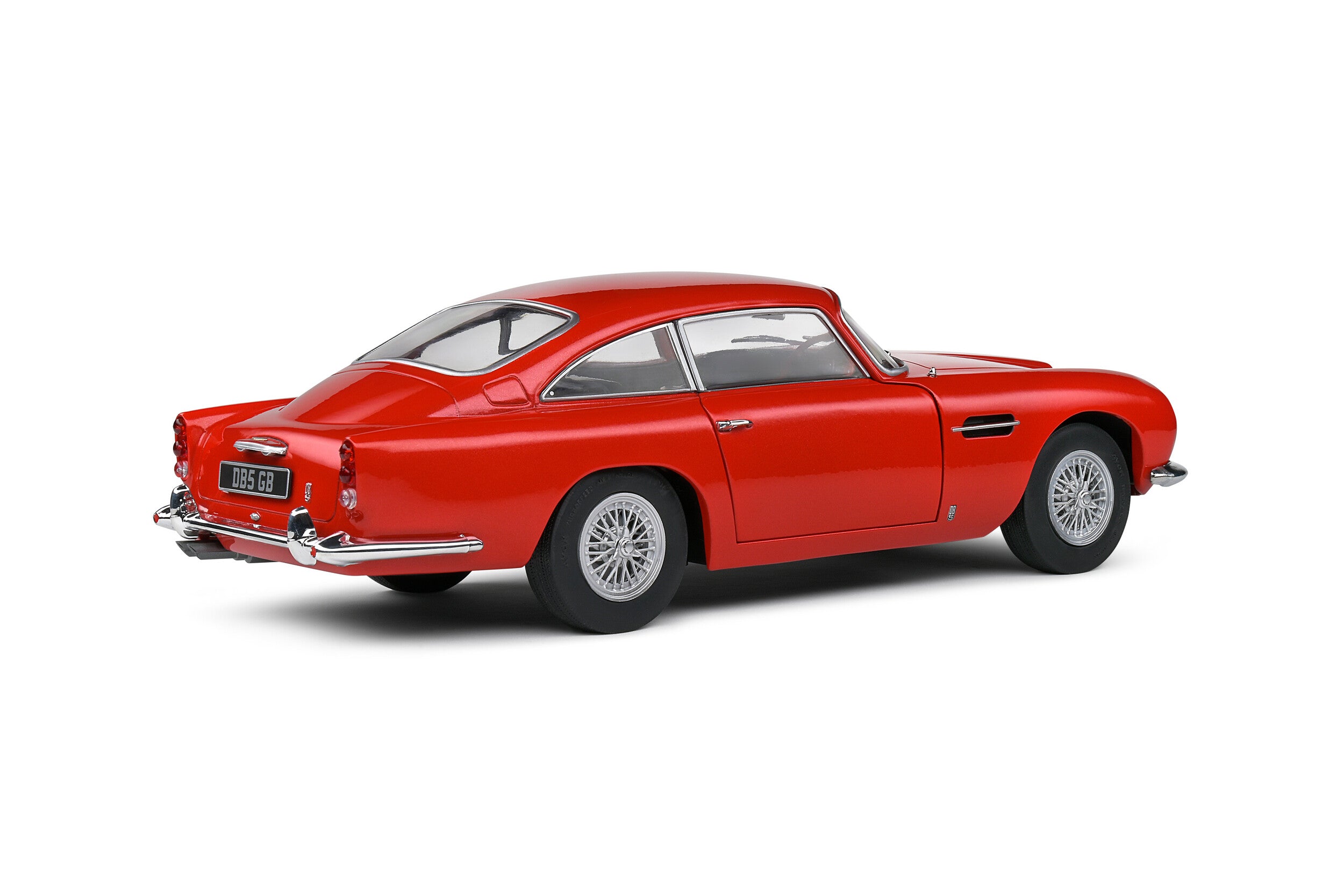 SOLIDO 1:18 Diecast - 1964 Aston Martin DB5, Metallic Red - 1807103