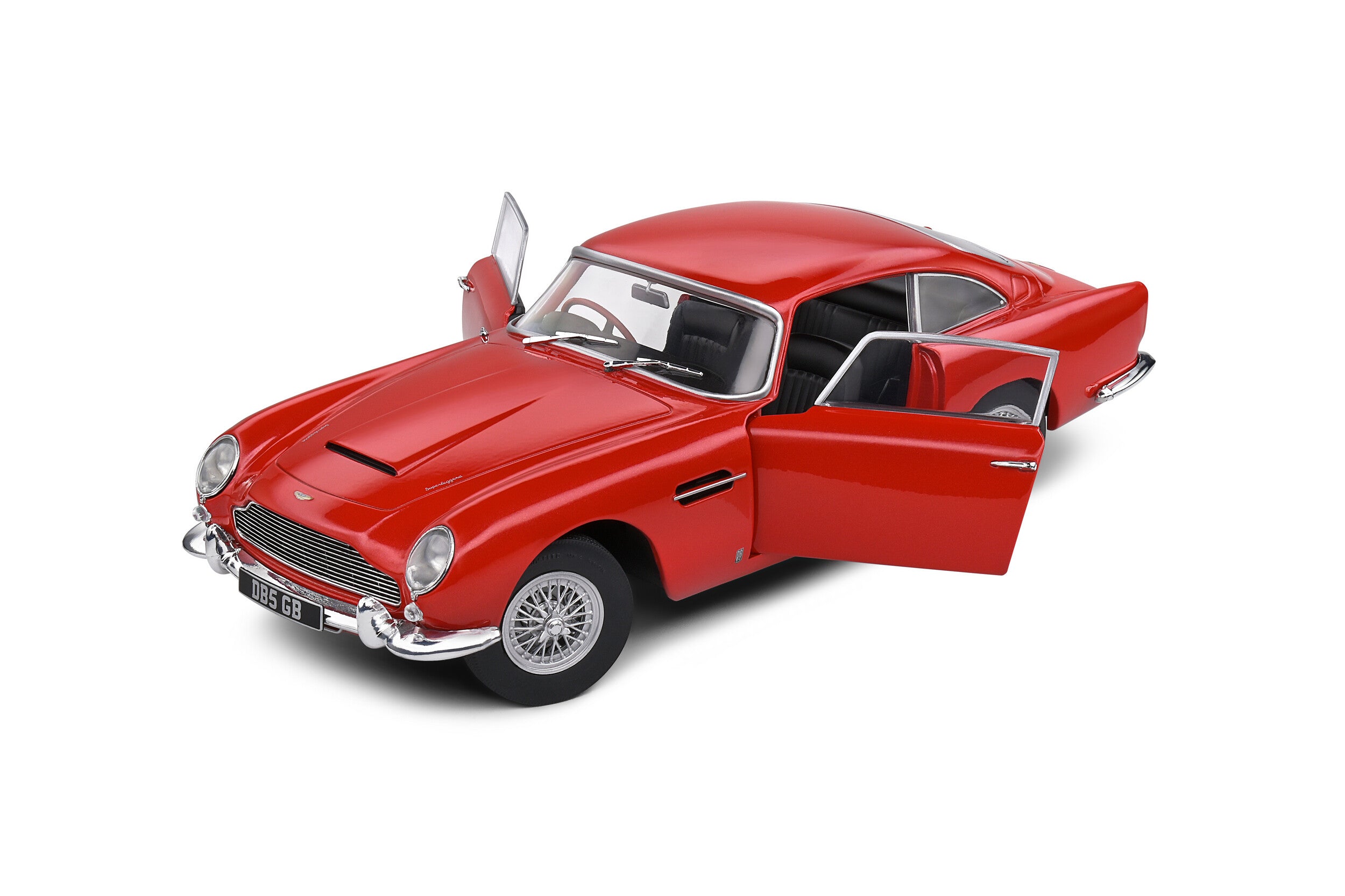 SOLIDO 1:18 Diecast - 1964 Aston Martin DB5, Metallic Red - 1807103