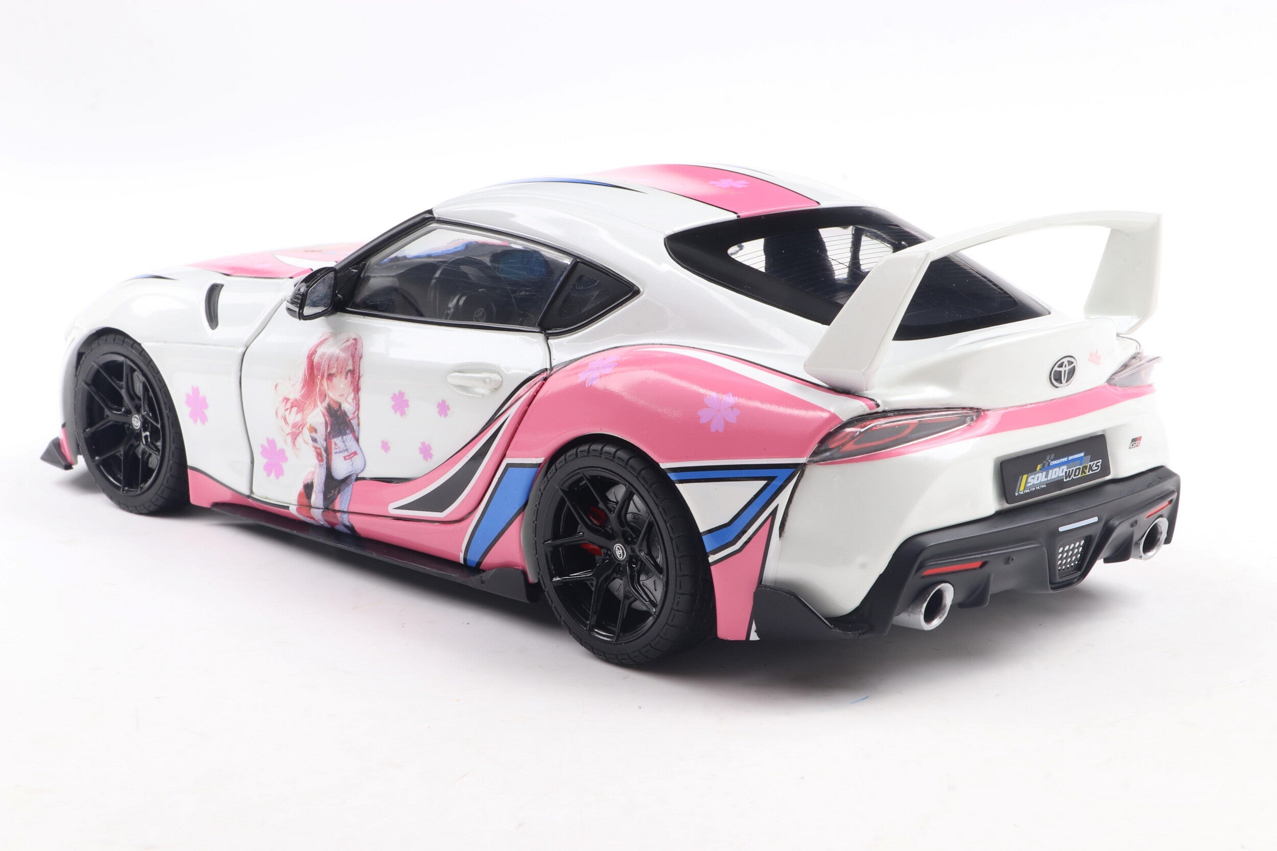 Solido 1:18 Diecast - 2024 Toyota GR Supra Solido Works, Itasha White - S1809008