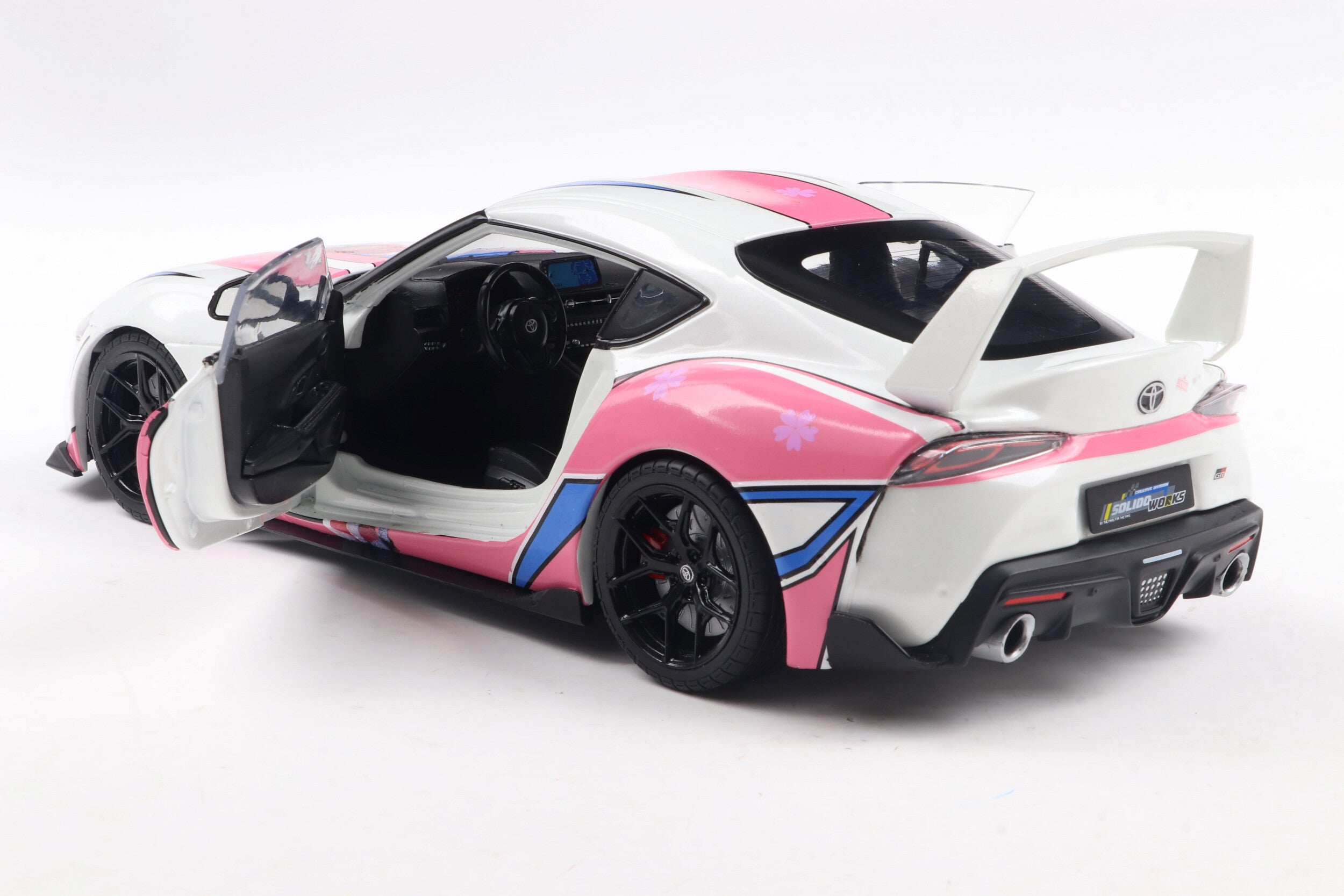 Solido 1:18 Diecast - 2024 Toyota GR Supra Solido Works, Itasha White - S1809008