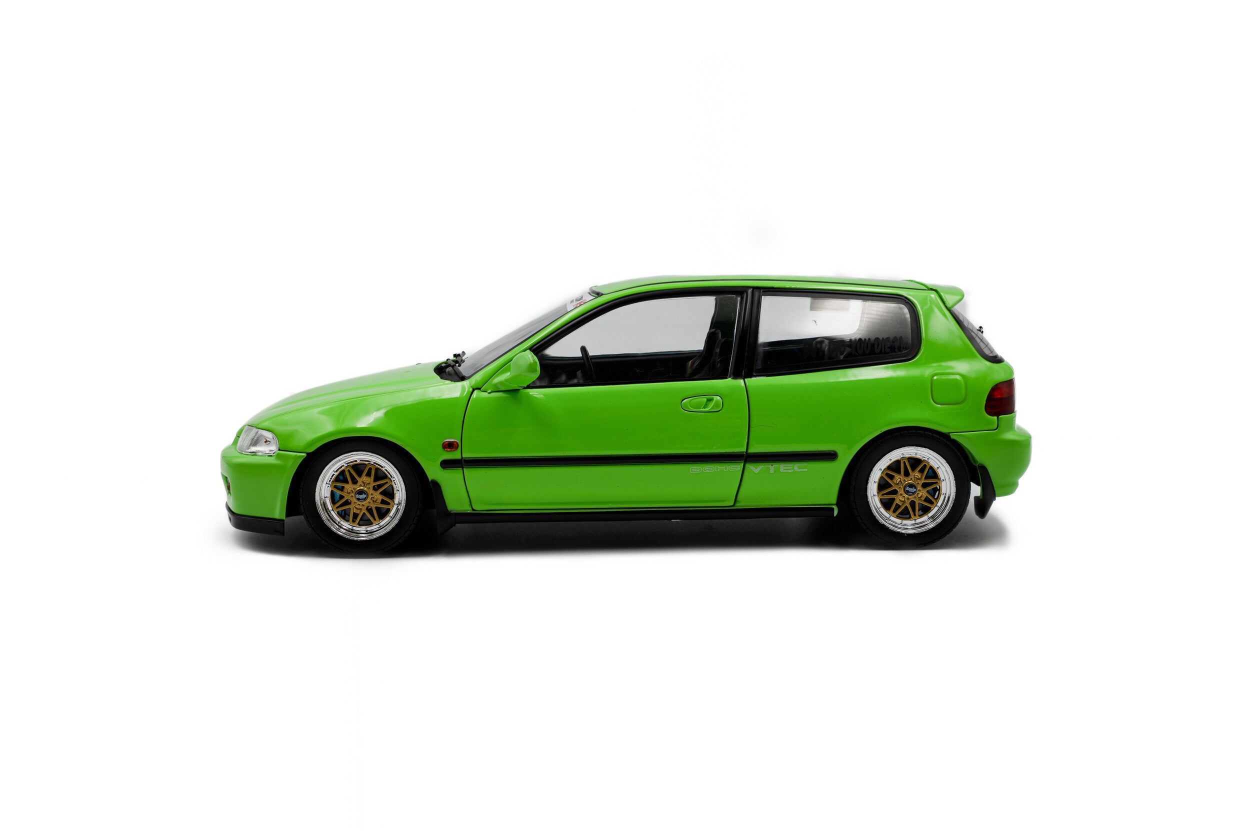 SOLIDO 1:18 Scale - 1991 Honda Civic (EG6), Neon Green - S1810408