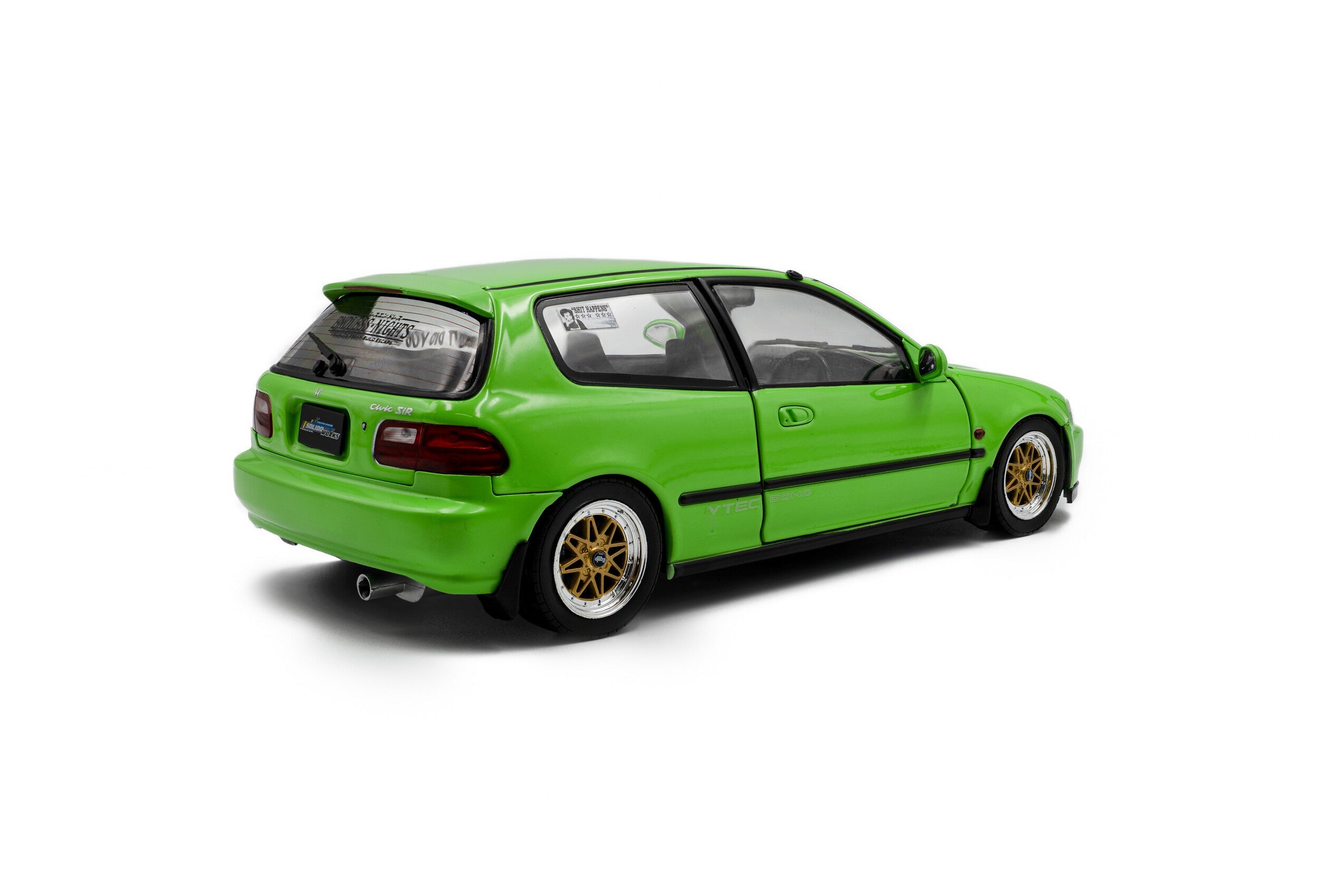 SOLIDO 1:18 Scale - 1991 Honda Civic (EG6), Neon Green - S1810408