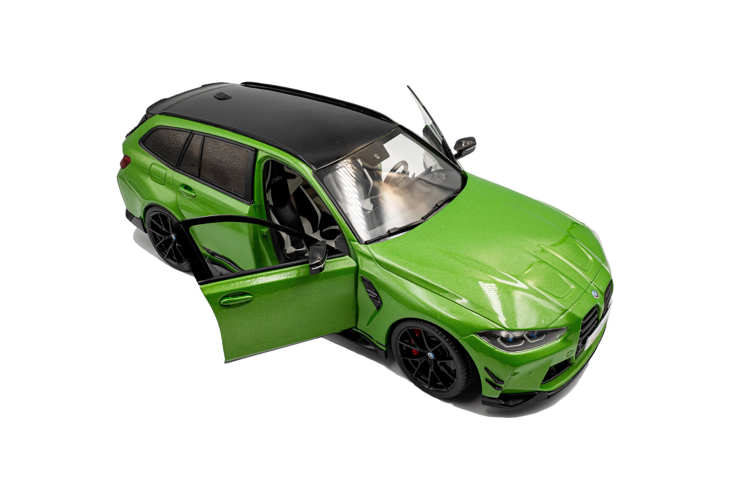 SOLIDO 1:18 Scale - 2024 BMW M3 (G81) Touring w/Performance Parts, Green Metallic - S1813703