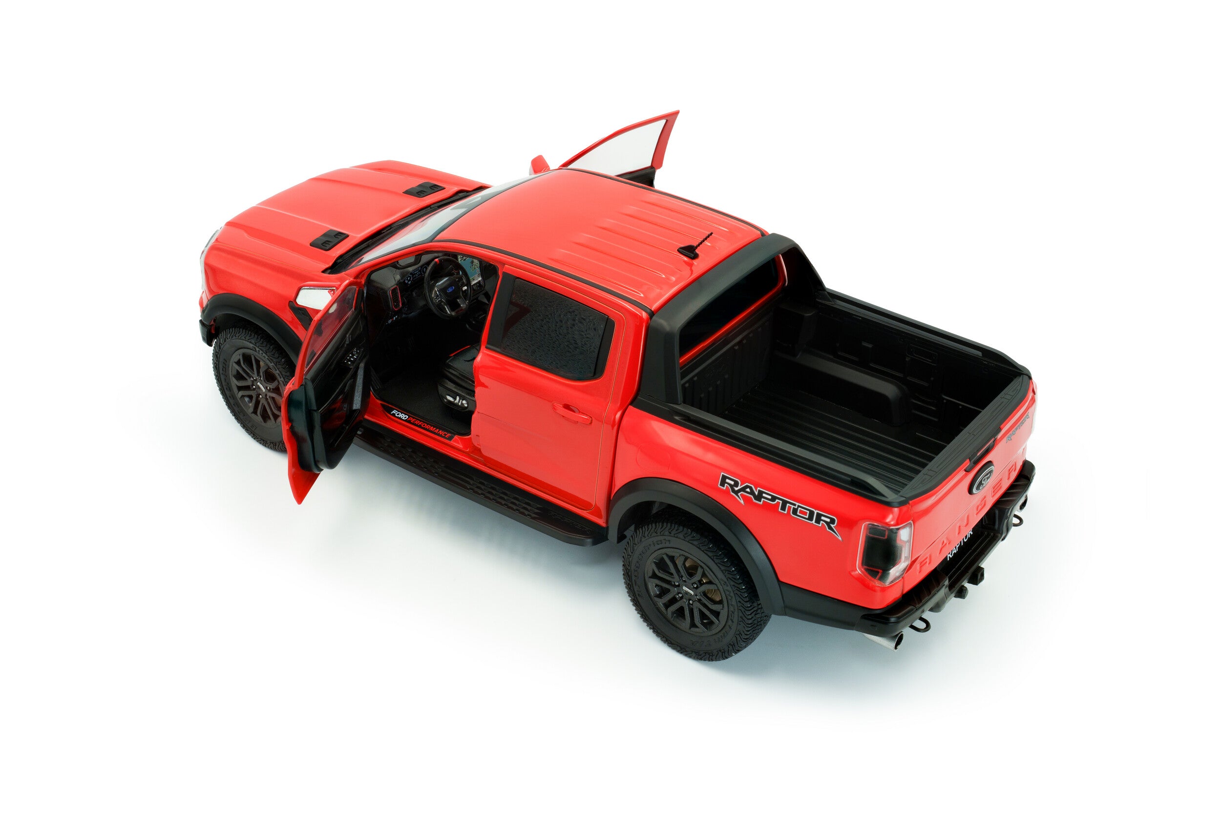 SOLIDO 1:18 Scale - 2024 Ford Ranger Raptor, Orange Raptor - S1813901