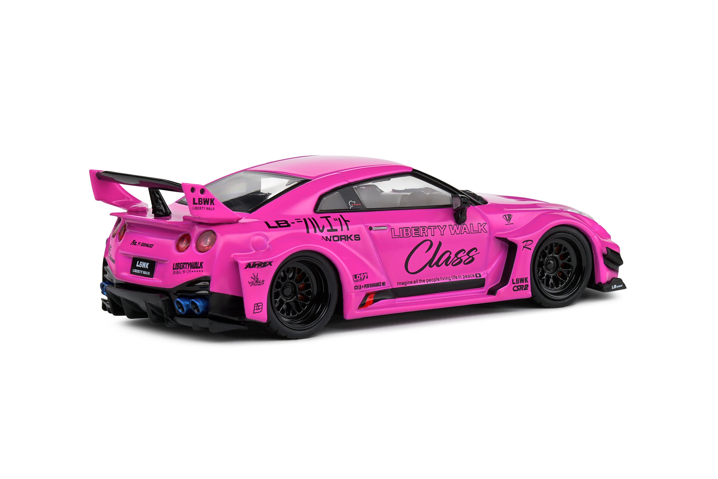 SOLIDO 1:43 Diecast, 2019 Nissan Skyline GT-R (R35) Liberty Walk Body Kit, Purple - S4311210