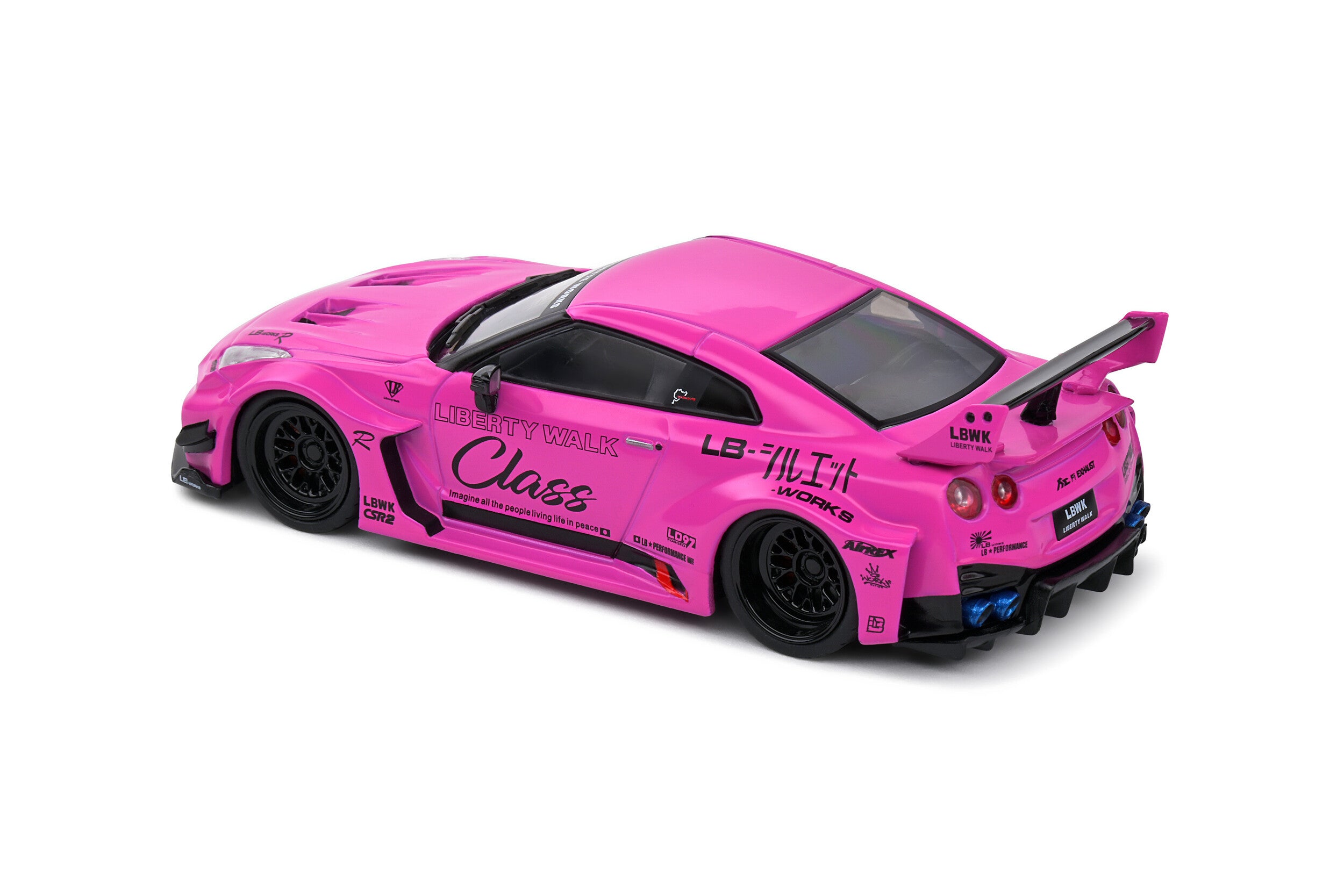 SOLIDO 1:43 Diecast, 2019 Nissan Skyline GT-R (R35) Liberty Walk Body Kit, Purple - S4311210