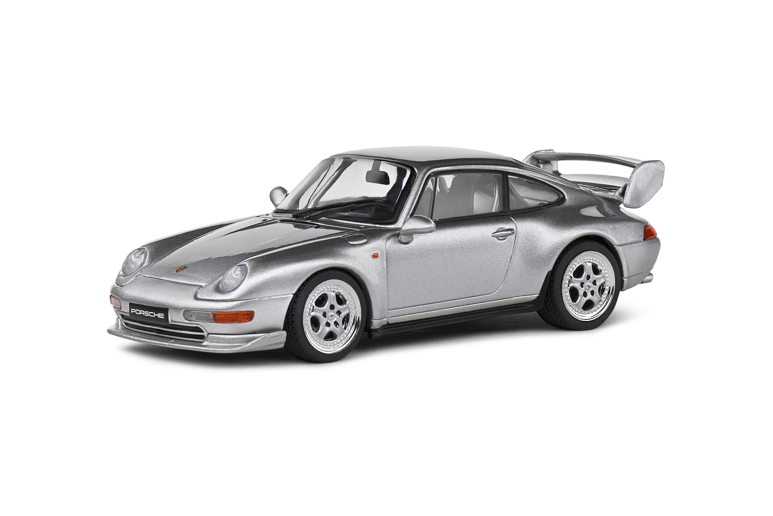 SOLIDO 1:43 Diecast, Porsche 911 (993) Carerra RS Clubsport, Polar Silver - S4313803