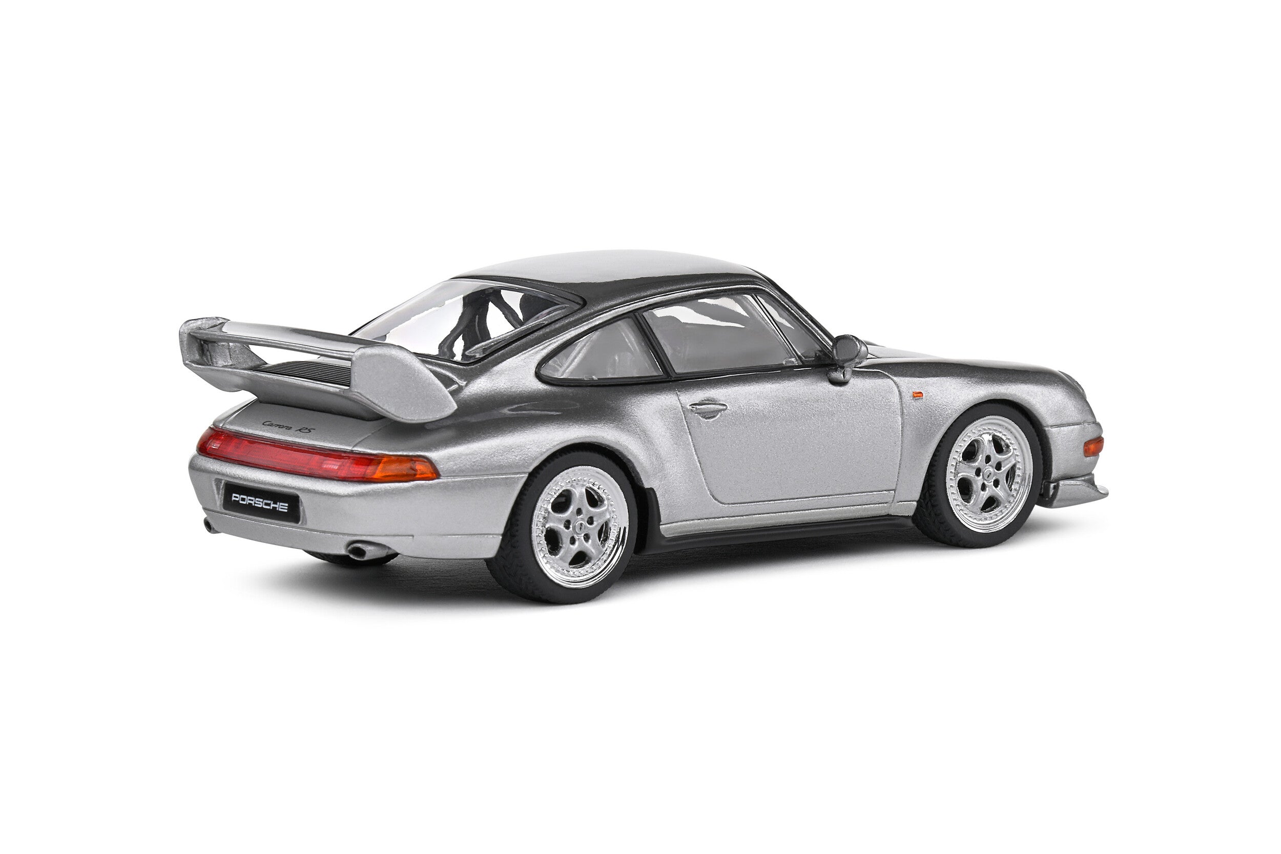 SOLIDO 1:43 Diecast, Porsche 911 (993) Carerra RS Clubsport, Polar Silver - S4313803