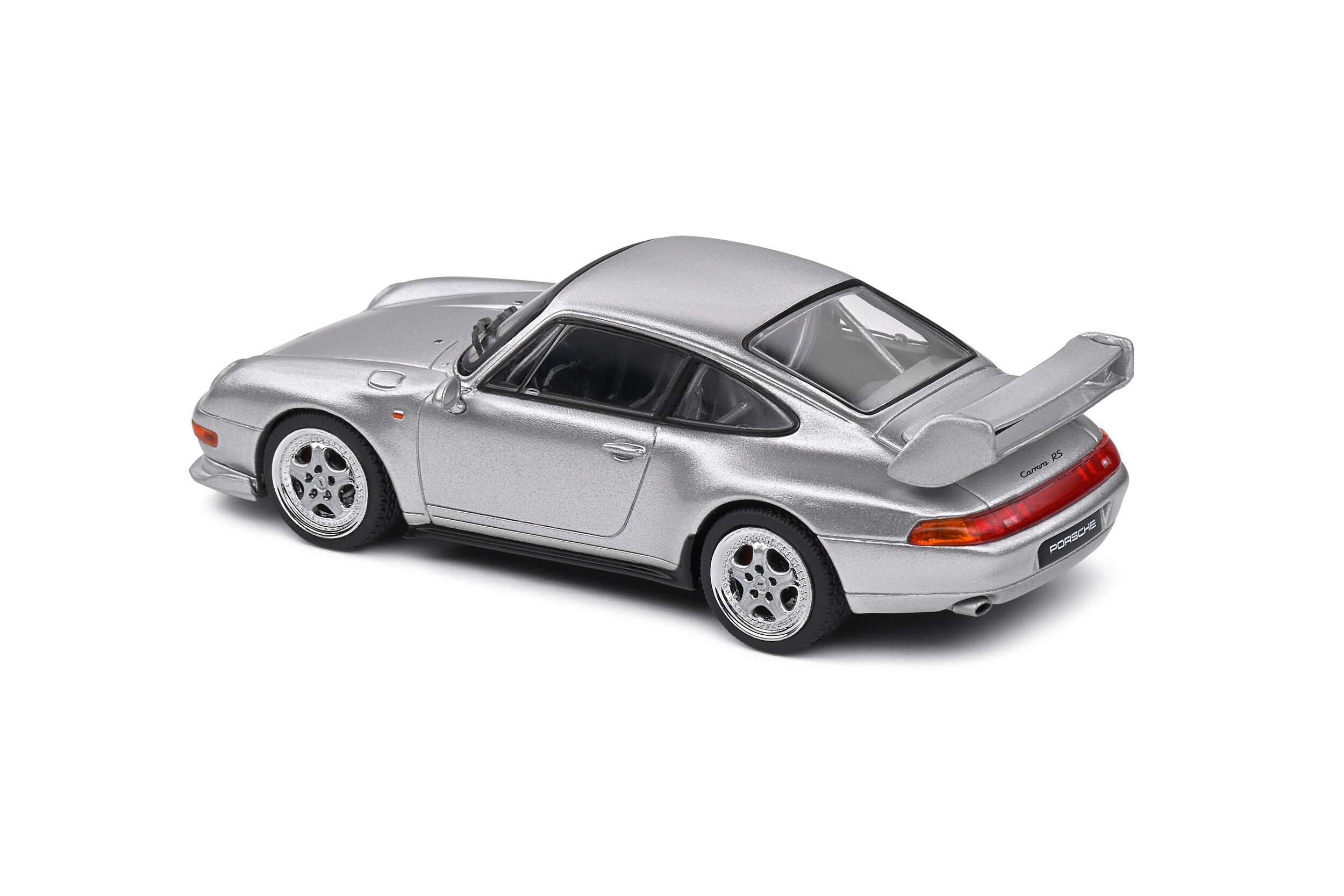 SOLIDO 1:43 Diecast, Porsche 911 (993) Carerra RS Clubsport, Polar Silver - S4313803