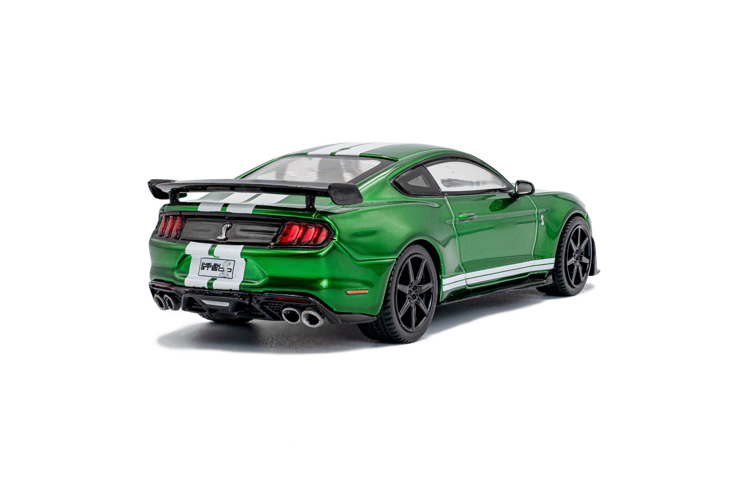 Solido 1:43 Scale, 2020 Ford Mustang Shelby GT500, Green with White Stripes - S4311511