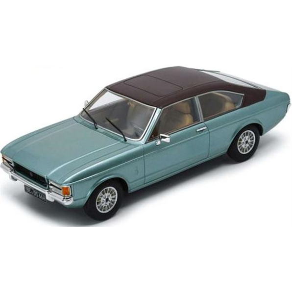 SCHUCO 1:18 Scale Resin - 1972 Ford Granada Mk1 Coupe, Turquoise