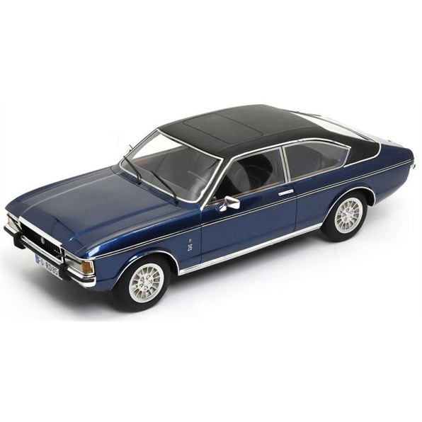 SCHUCO 1:18 Scale Resin - 1972 Ford Granada Mk1 Coupe, Blue